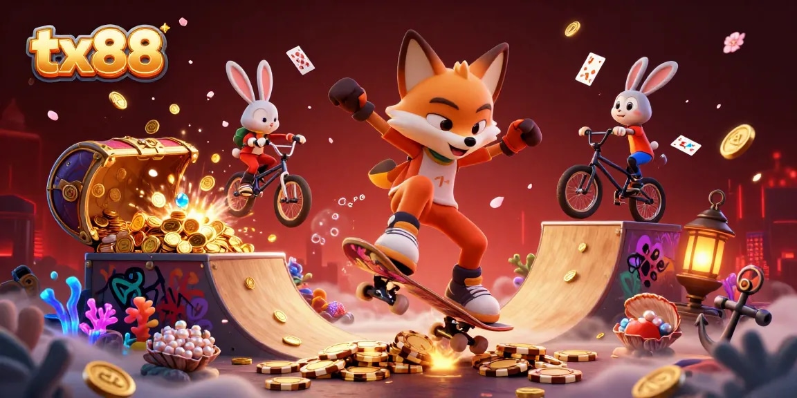 Engage in thrilling moments at tx88 with exciting gameplay and colorful casino-themed characters.