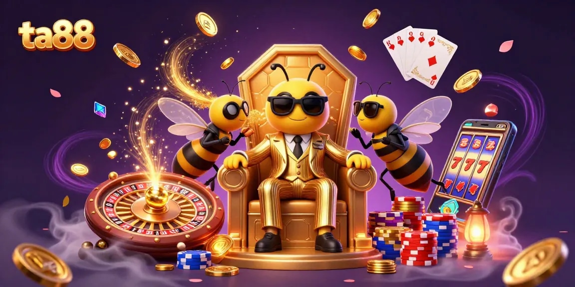 Experience riveting gameplay at ta88 with a bumblebee mob boss welcoming players in a thrilling casino scene.