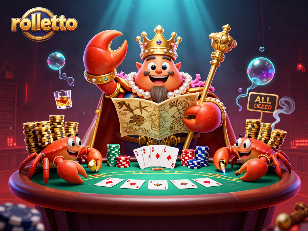 Experience rolletto like never before with this vibrant underwater casino scene filled with action and excitement.