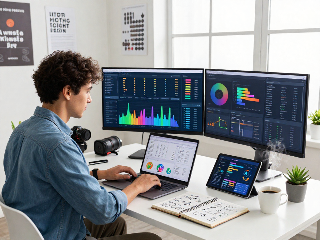 XPAY33 Australia digital marketing scene with professional analyzing online traffic data in a vibrant workspace.