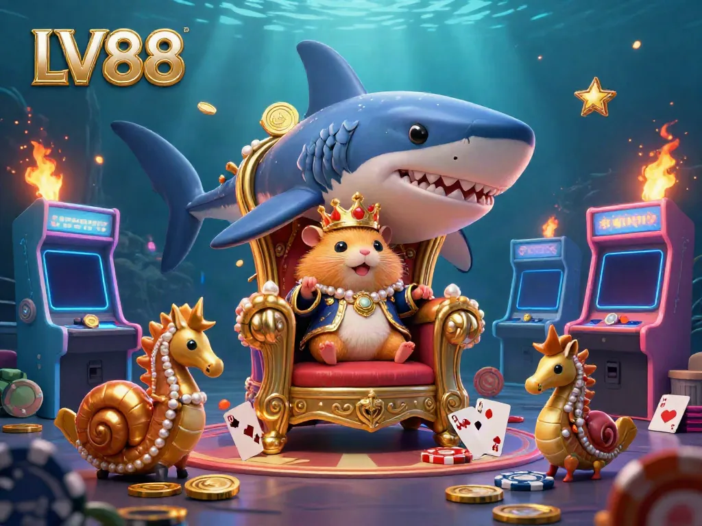 Engage with LV88's vibrant casino adventure featuring a hamster king and immersive gaming elements.
