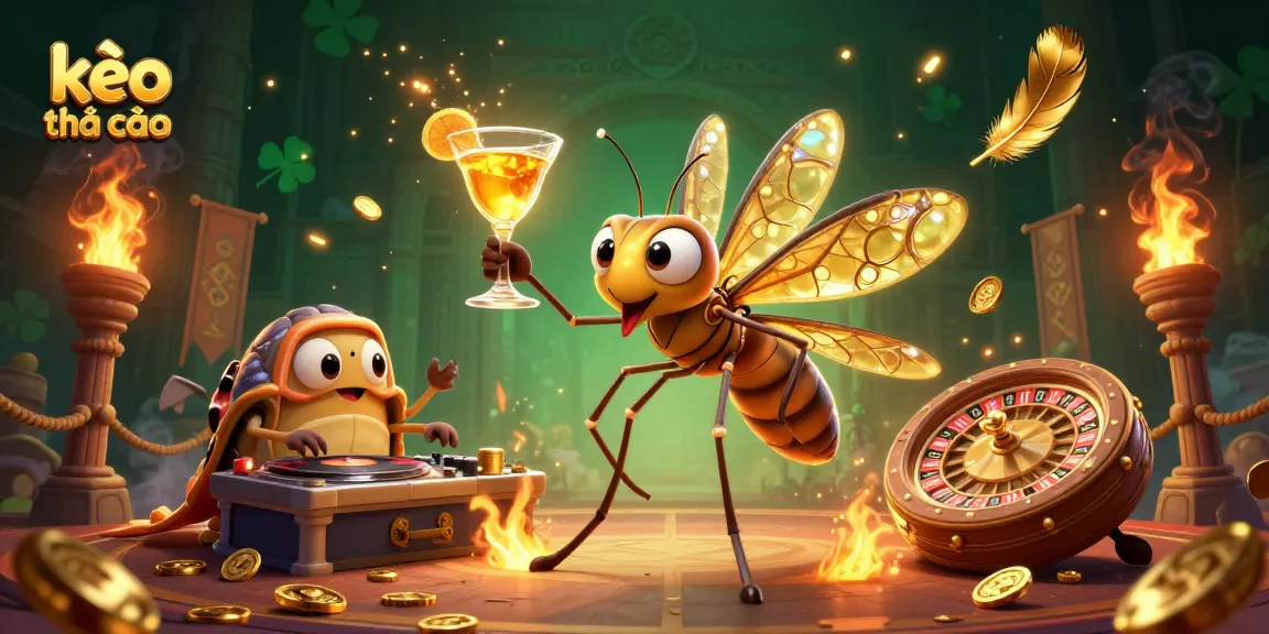 Engage with the thrilling kèo nhà cái betting experience featuring exciting casino characters and vibrant elements.