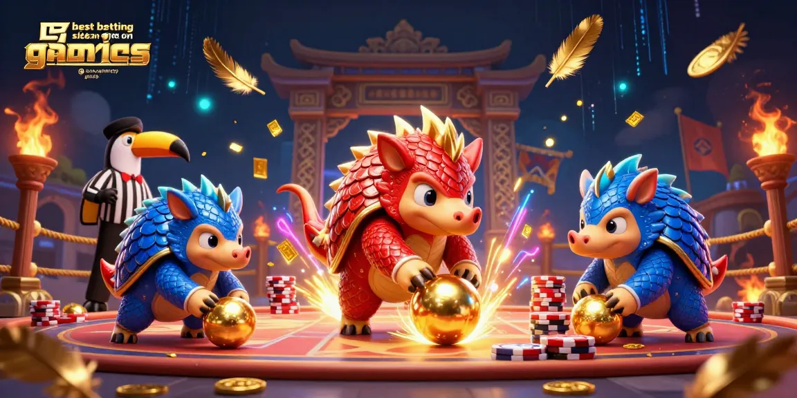 Experience the excitement of the best betting sites not on Gamstop with dynamic pangolins in action, showcasing thrilling gaming elements.